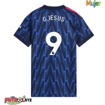 Camiseta Arsenal Gabriel Jesus #9 Visitante Equipación para mujer 2025-26 manga corta